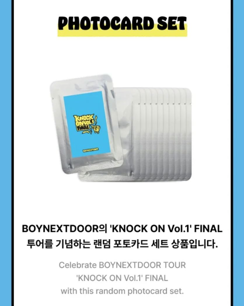 BOYNEXTDOOR - PHOTOCARD (KNOCK ON VOL.1 FINAL OFFICIAL MD) Nolae