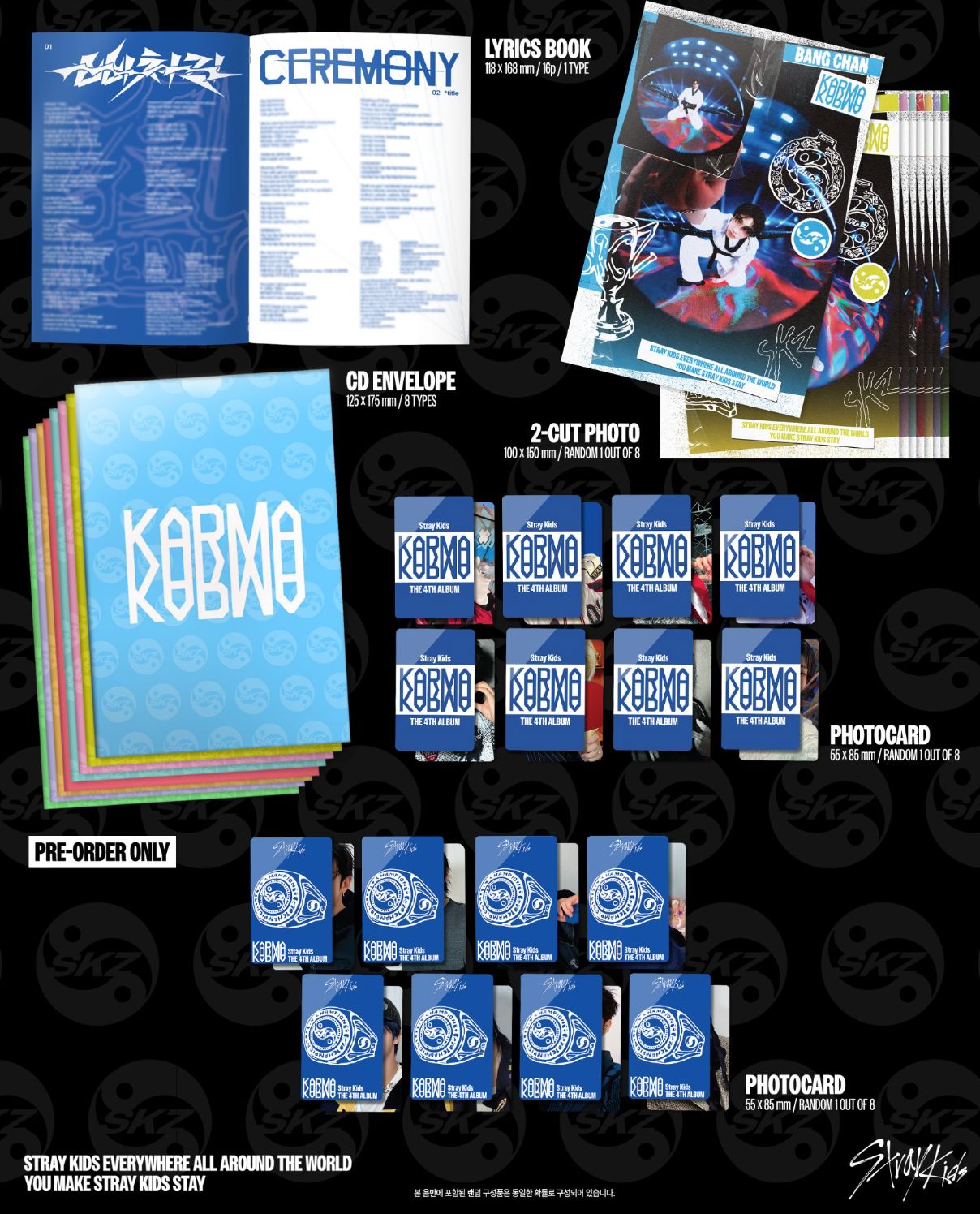 STRAY KIDS - KARMA (ACCORDION VER.) + Soundwave Photocard Nolae