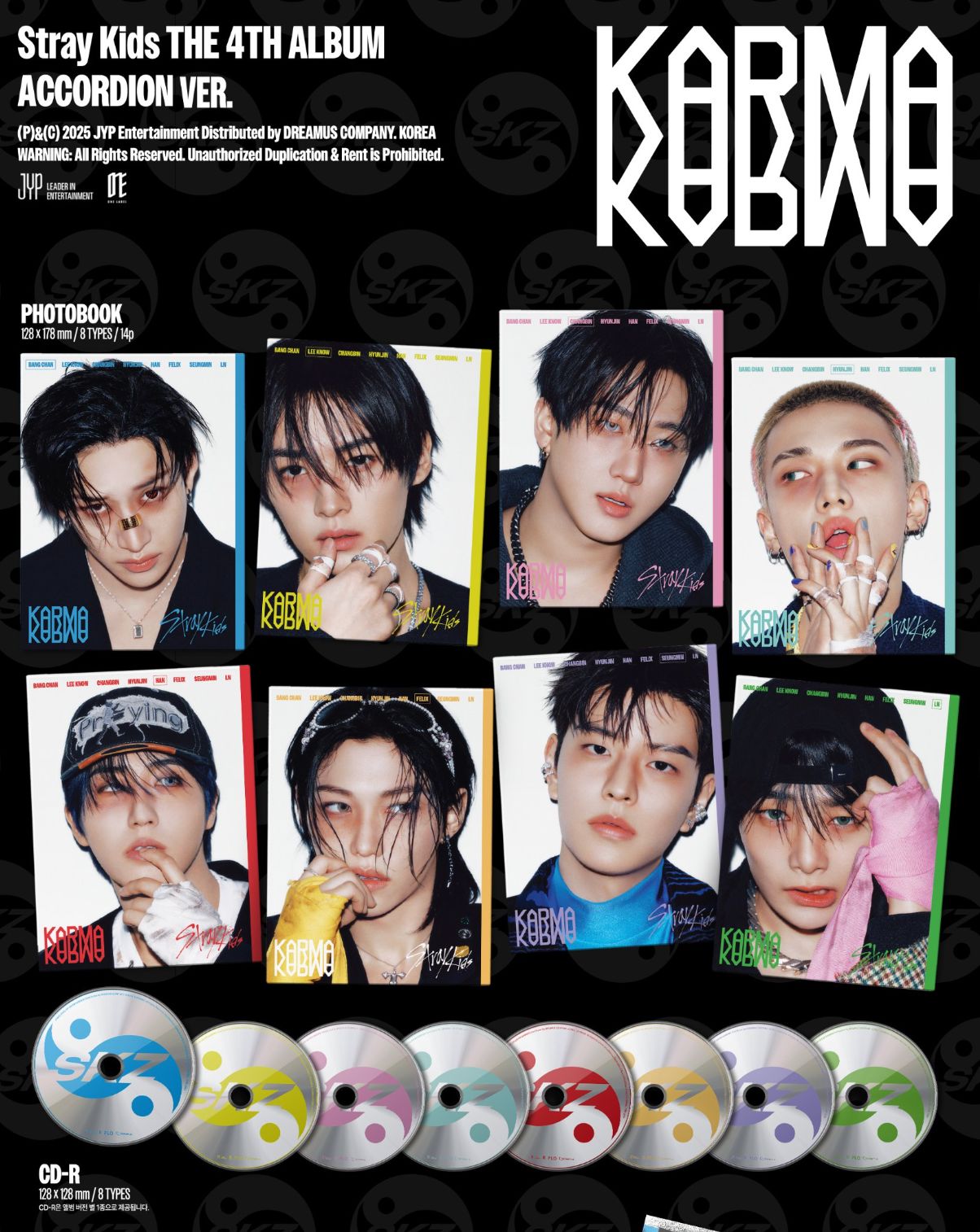 STRAY KIDS - KARMA (ACCORDION VER.) + Soundwave Photocard Nolae