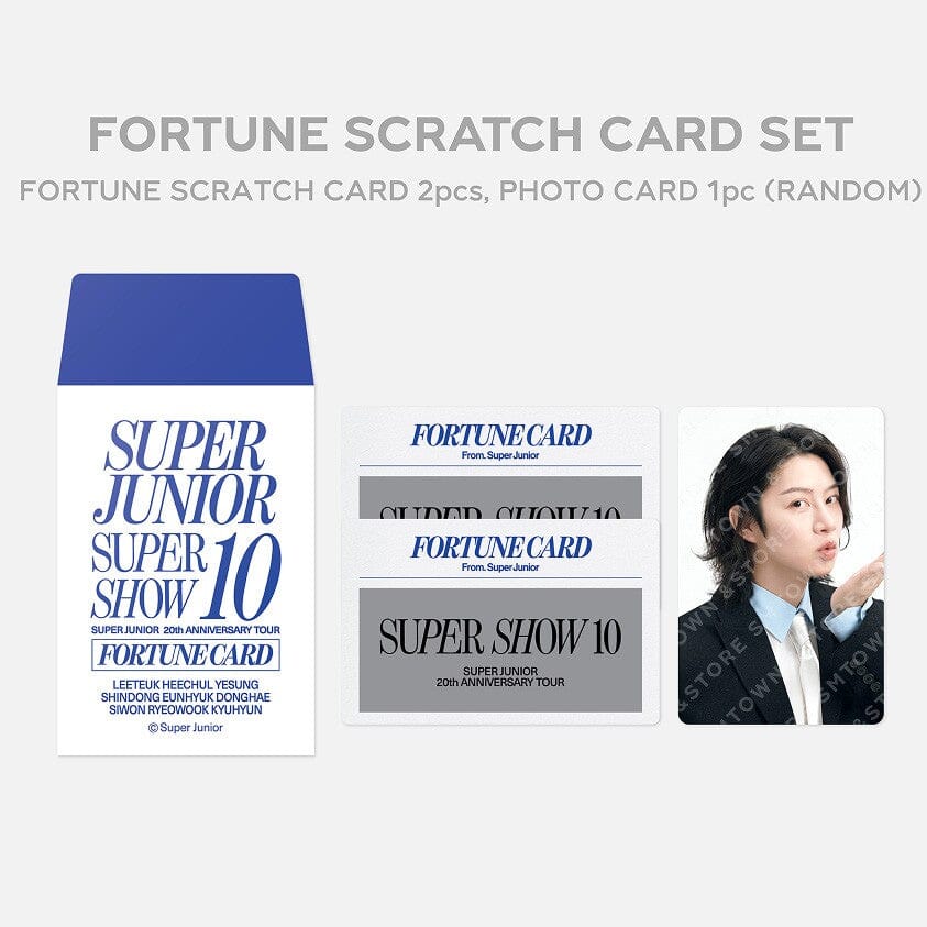 SUPER JUNIOR - CONCERT 'SUPER SHOW 10' MD : FORTUNE SCRATCH CARD SET Nolae