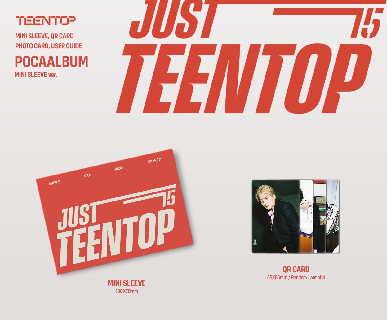 TEEN TOP - JUST 15, JUST TEEN TOP (POCA ALBUM) Nolae