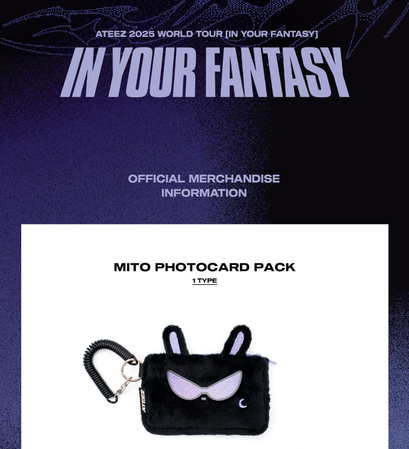ATEEZ - 2025 WORLD TOUR 'IN YOUR FANTASY' IN INCHEON OFFICIAL MD Nolae