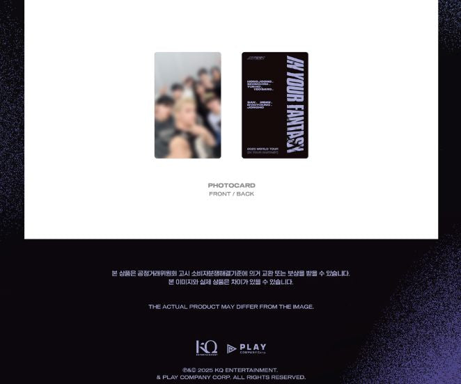 ATEEZ - 2025 WORLD TOUR 'IN YOUR FANTASY' IN INCHEON OFFICIAL MD Nolae
