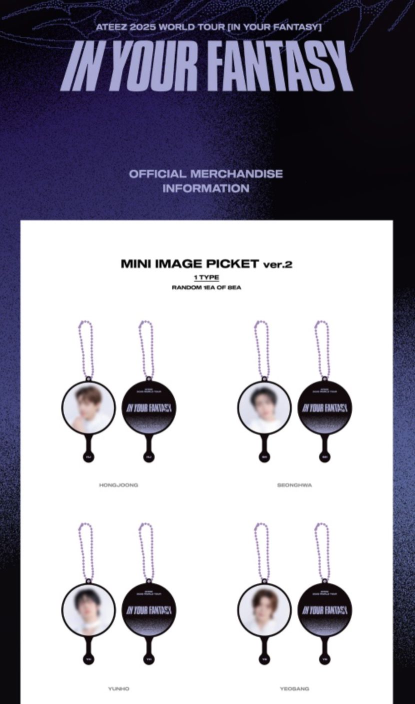 ATEEZ - 2025 WORLD TOUR 'IN YOUR FANTASY' IN INCHEON OFFICIAL MD Nolae
