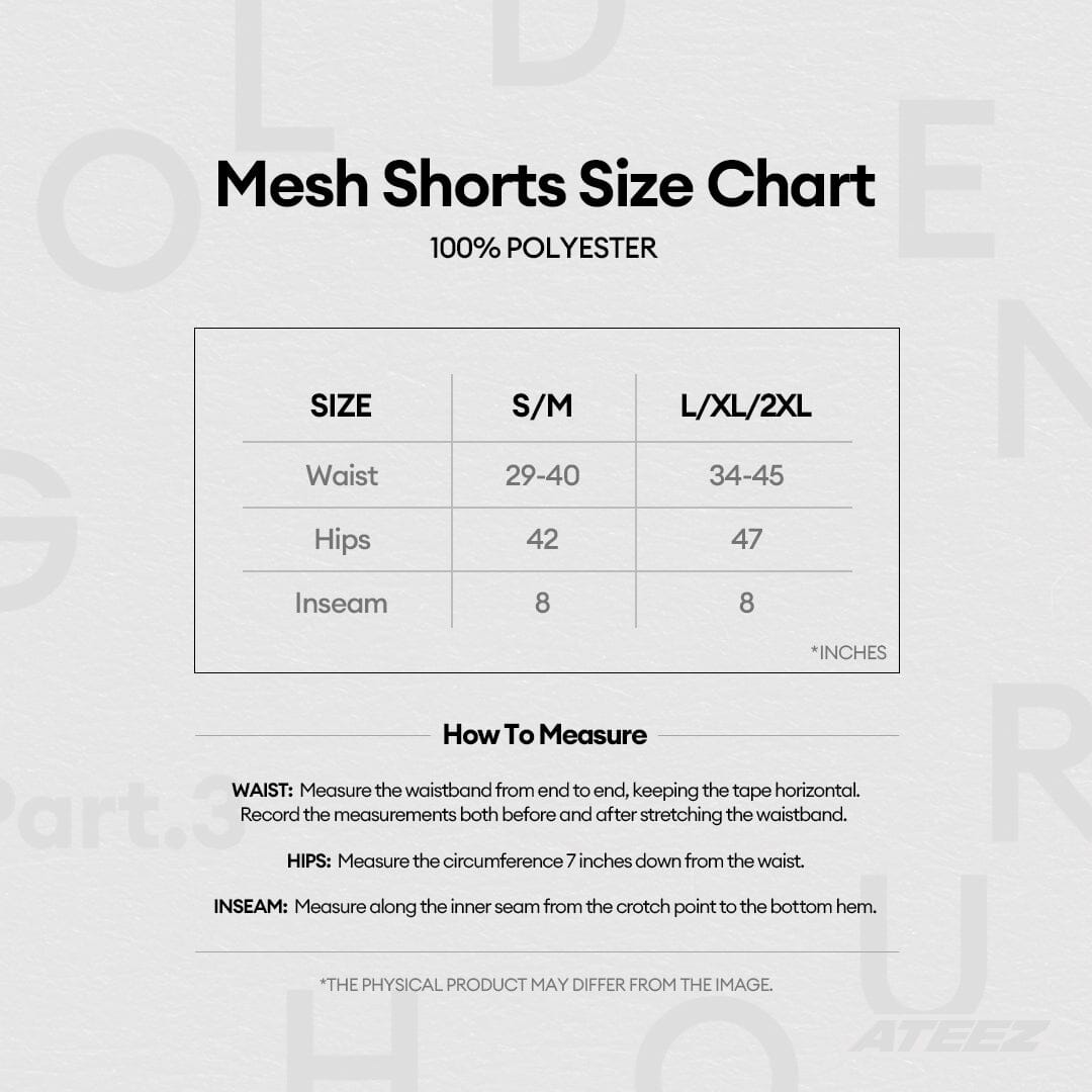 ATEEZ - BALL CAP & MESH SHORTS (GOLDEN HOUR : PART.3 MD) Nolae