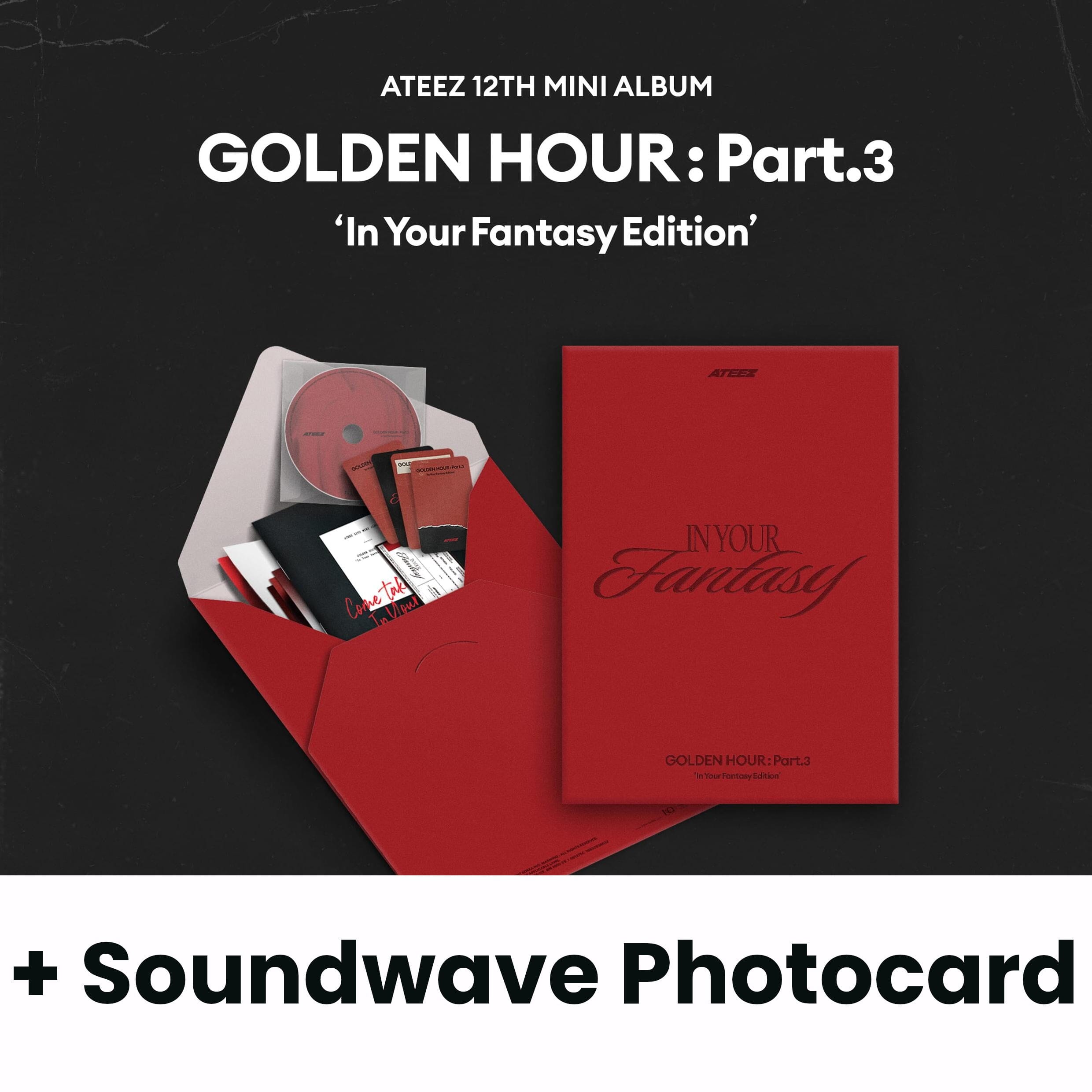 ATEEZ - GOLDEN HOUR : PART.3 (IN YOUR FANTASY EDITION) (LIMITED FANTASY VER.) + Soundwave Photocard Nolae
