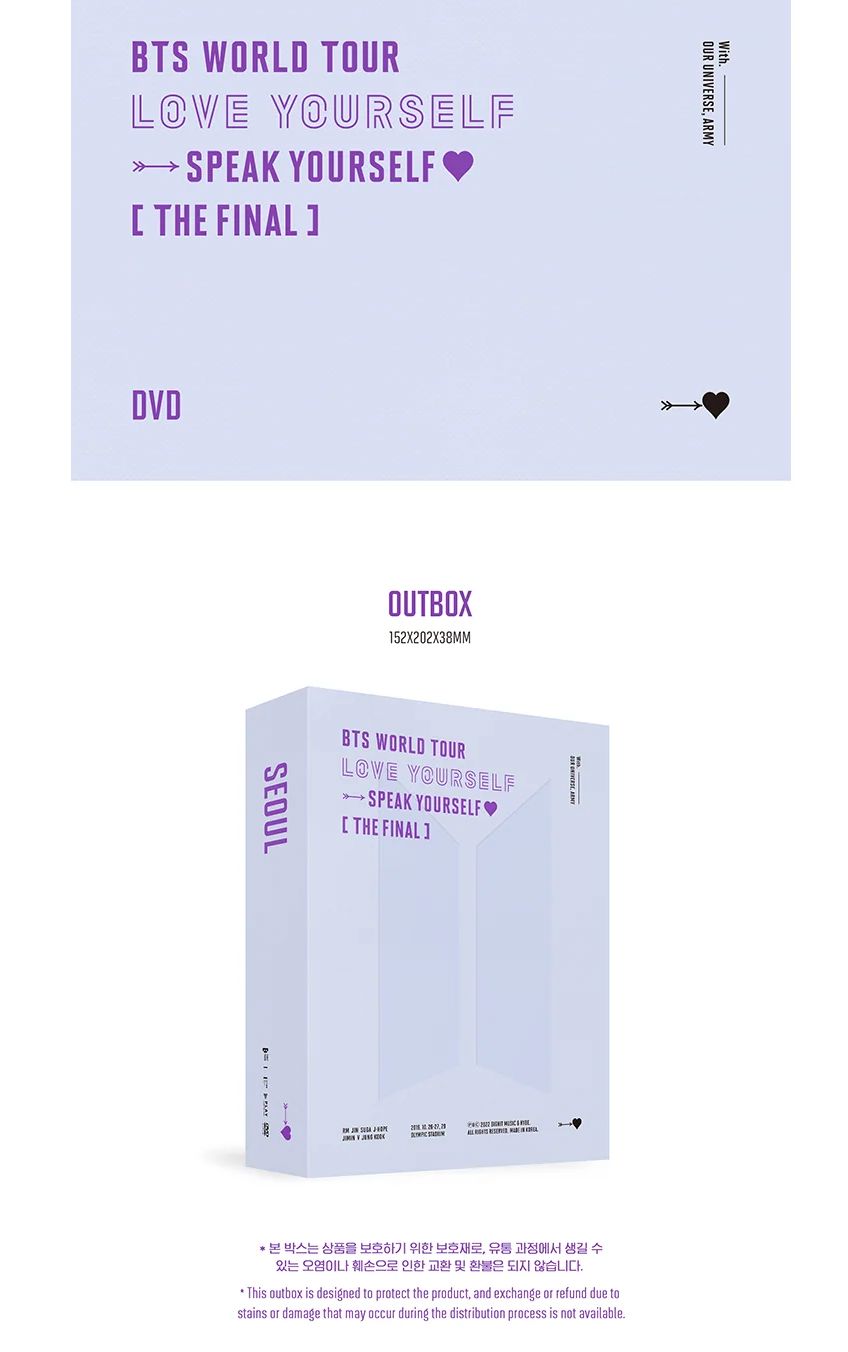 BTS - LOVE YOURSELF SPEAK YOURSELF THE FINAL + 2025 FESTA GIFT Nolae
