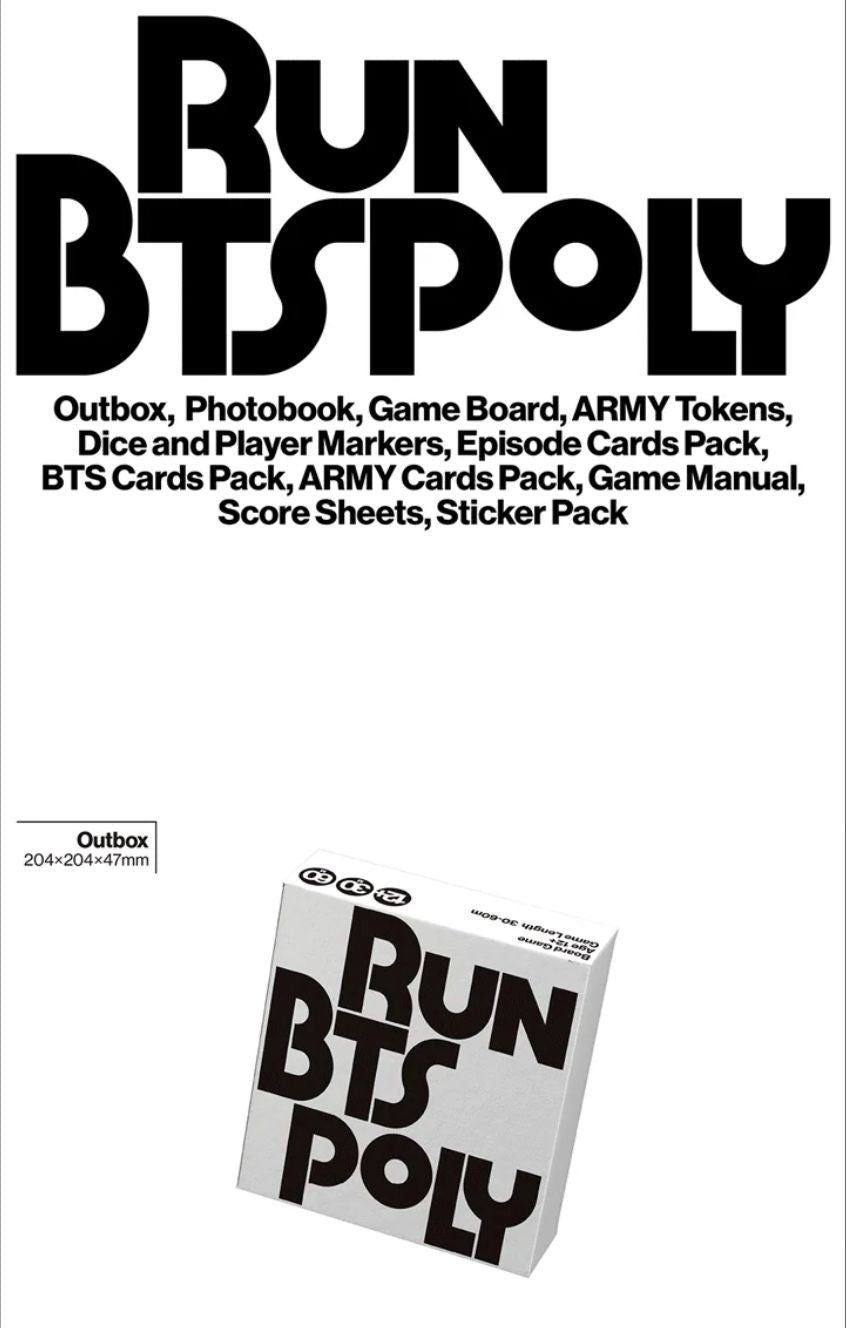 BTS - RUN BTS POLY (HIGHLIGHT PACKAGE) + Aladin Gift Nolae