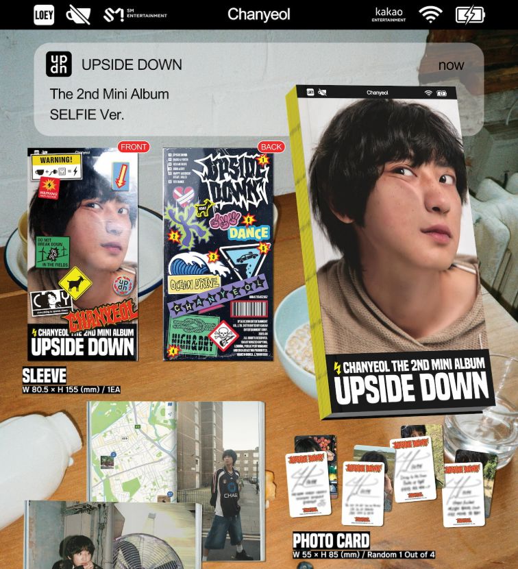 CHANYEOL (EXO) - UPSIDE DOWN (SELFIE VER.) (NEMO ALBUM) Nolae