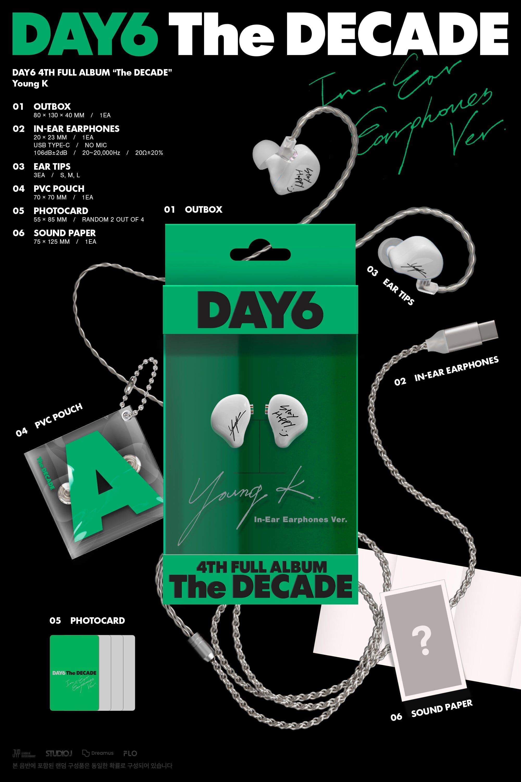 DAY6 - THE DECADE (IN-EAR EARPHONES VER.) Nolae