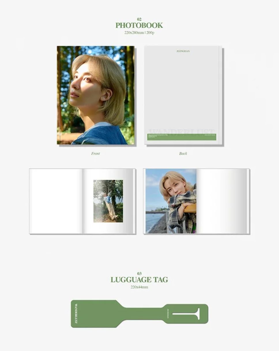 JEONGHAN (SEVENTEEN) - PHOTOBOOK (WANDERLUST) Nolae