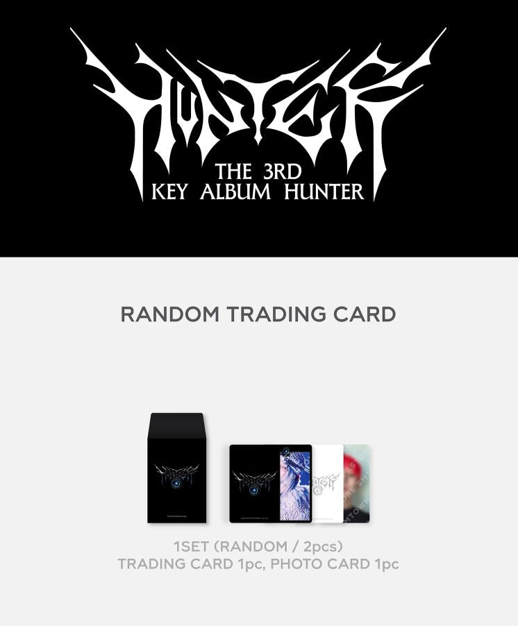 KEY (SHINEE) - RANDOM TRADING CARD (HUNTER THE 3RD ALBUM OFFICIAL MD) Nolae