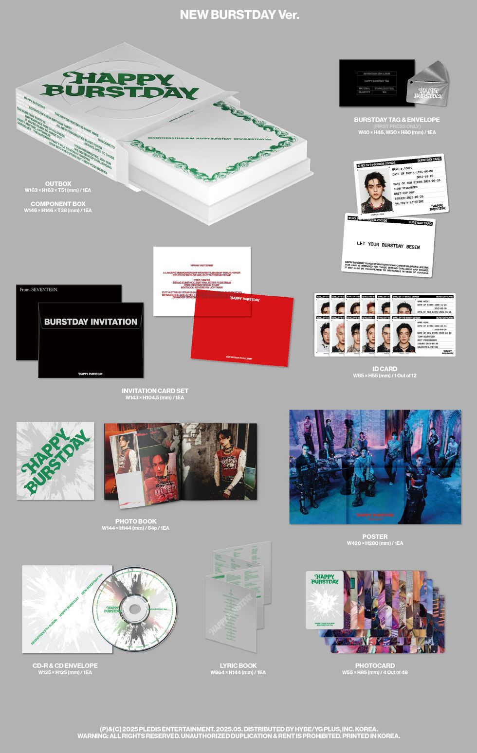 SEVENTEEN - HAPPY BURSTDAY + Kakao Gift Nolae