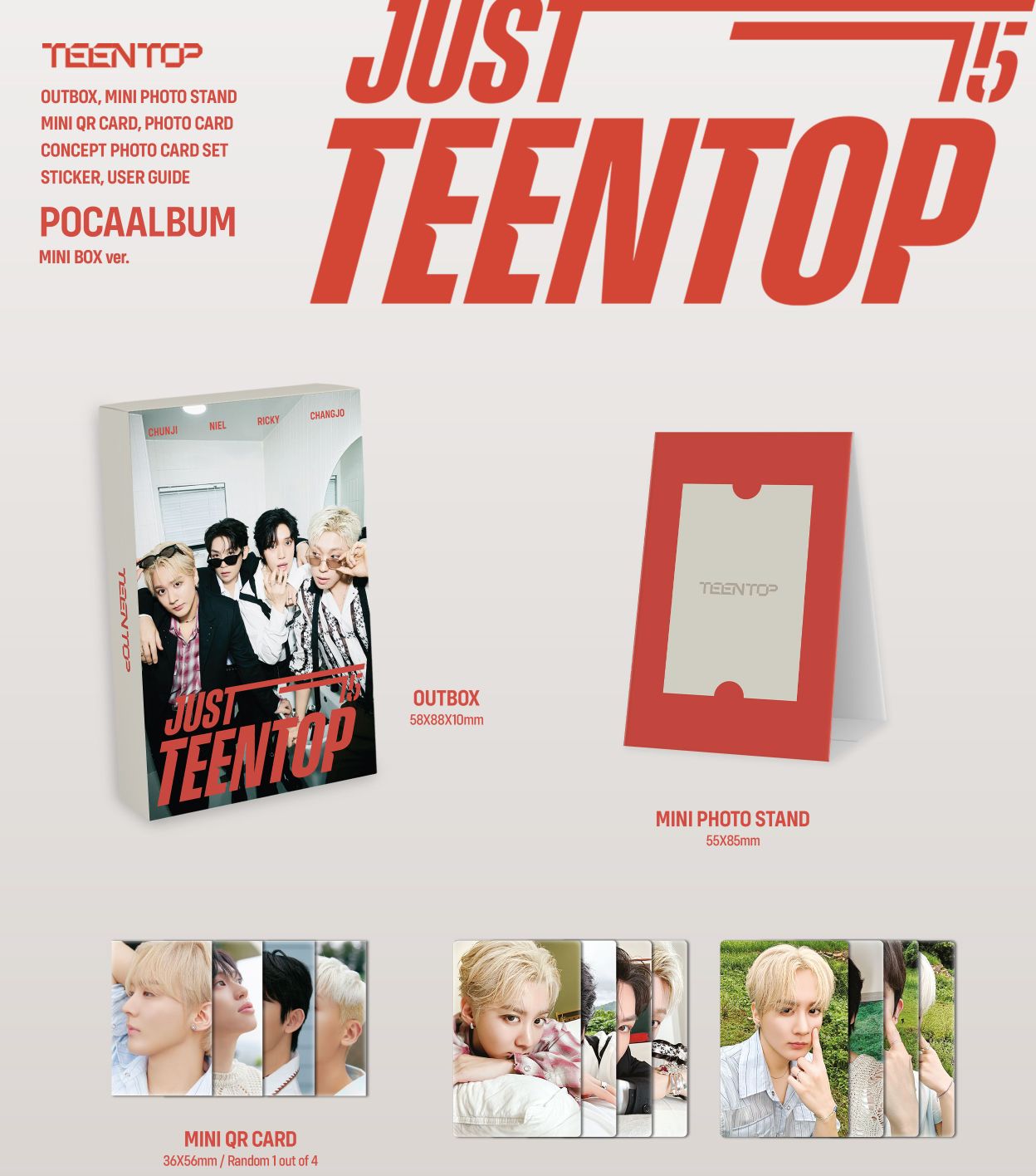 TEEN TOP - JUST 15, JUST TEEN TOP (POCA ALBUM) Nolae