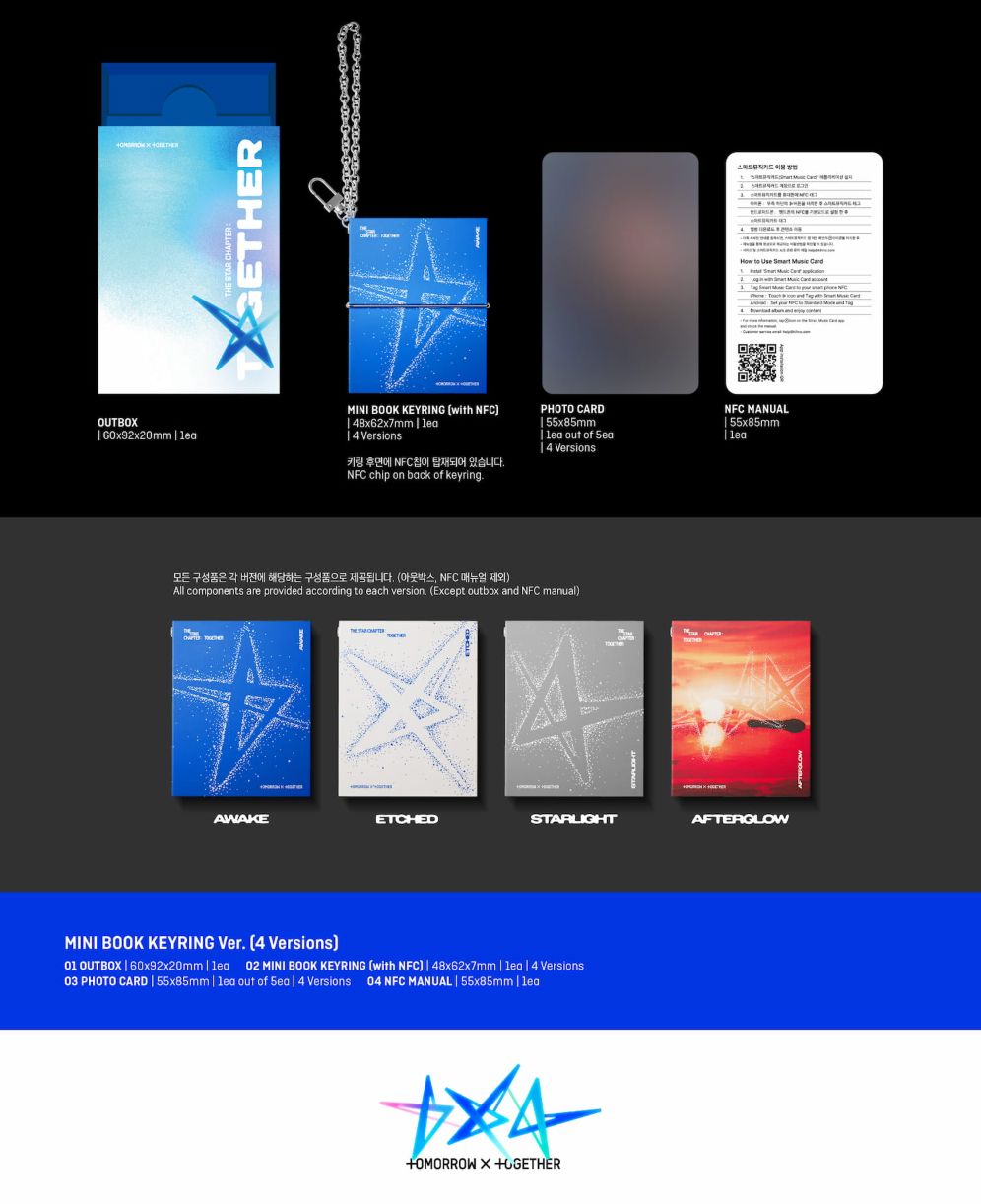 TXT - THE STAR CHAPTER: TOGETHER (MINI BOOK KEYRING VER.) Nolae