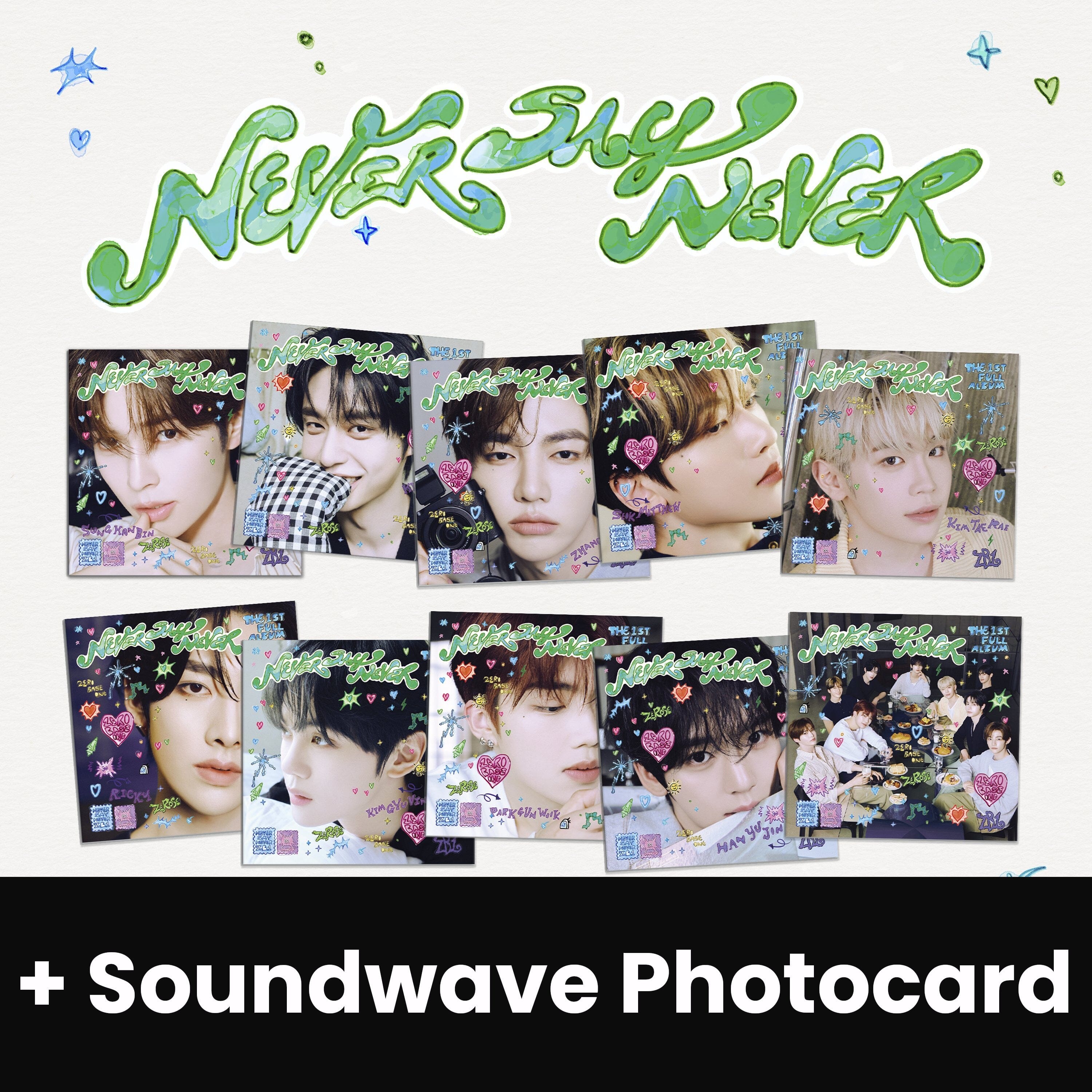 ZB1 - NEVER SAY NEVER (DIGIPACK VER.) + Soundwave Photocard Nolae