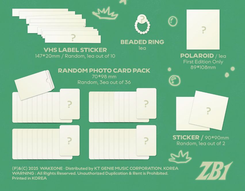 ZB1 - NEVER SAY NEVER (PHOTOBOOK VER.) + Apple Music Photocard Nolae